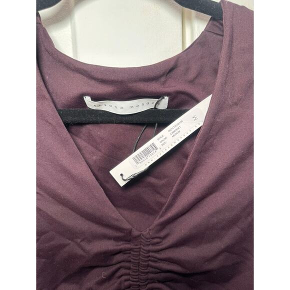 Susana Monaco Drawstring Cutout Bodysuit NWT - Picture 4 of 4